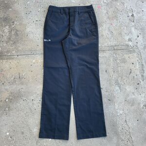 Tesla Pants 30x32 Black Loose Chino Active Embroidered Work Elon Musk Poly